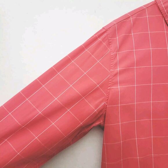 Chubbies Long Sleeve Button Up Shirt Mens XL Pink Plaid Check Cotton Pocket - Picture 4 of 8